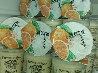 Yaourts fermiers à l'Orange x6