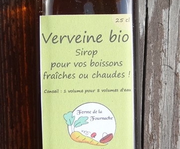 Sirop de verveine citronnelle 25 cl