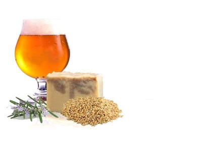 b.Savon à la bière et au rhassoul