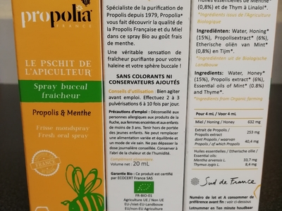 Spray bucal propolis miel (AB)
