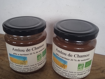 Amlou de Chamoz: pâte à tartiner 33% de noisettes