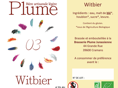 Bière Witbier - Blanche - Bio - 75cl