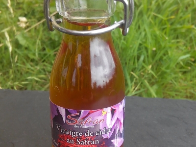 vinaigre de cidre au safran