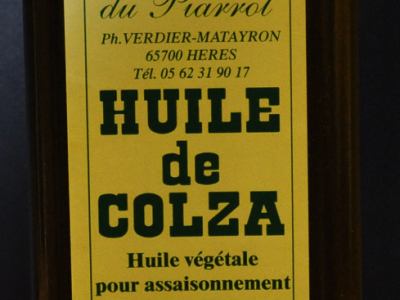 Huile de colza - Par 50 centilitres.