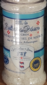 Gros sel de Salies de Béarn (moulin de 90g)
