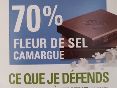 Tablette de chocolat noir Caramel pointe de Sel 100g commerce équitable