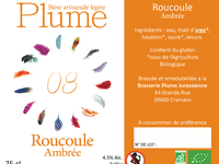 Bière Roucoule - Ambrée - bio - 75cl