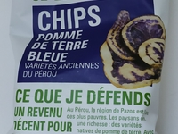 Chips Pommes de Terre Bleue sachet 100g commerce équitable