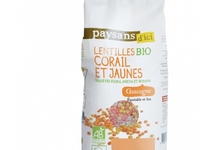 Lentilles duo corail/jaune 500g